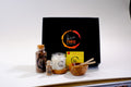 TOBIE Ritual Box No. 111 in black presentation box with wooden bowl, candle and cork-sealed blend bottles